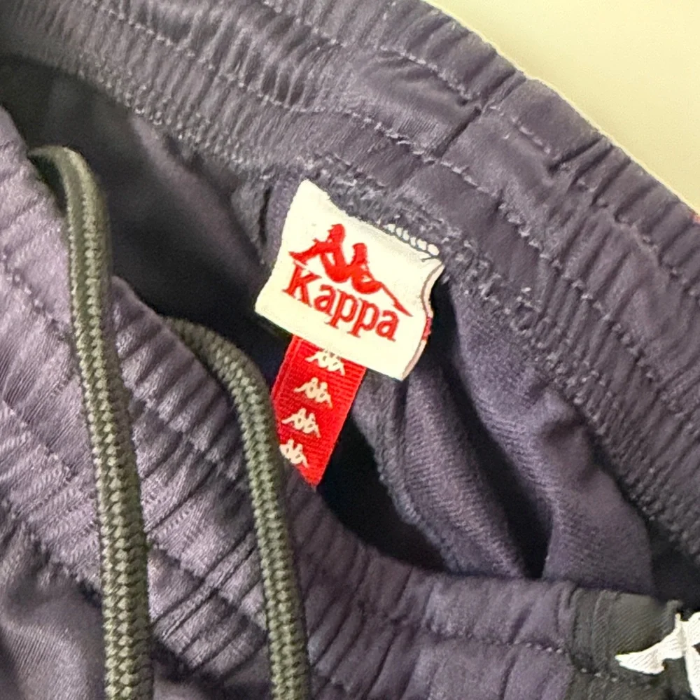 Kappa Navy Track Pants with White Logo